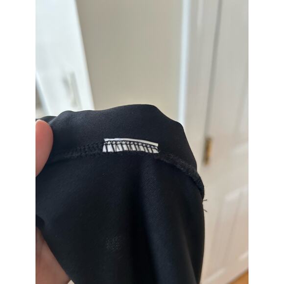 PrettyLittleThing Black Mesh Ruched Full Length Legging - Picture 6 of 7